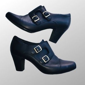 Clarks heeled boots